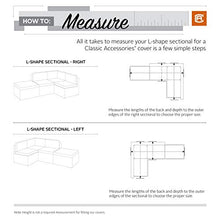 Load image into Gallery viewer, Classic Accessories 55-881-011501-RT Facing, Large Veranda Patio L-Shaped Sectional Sofa Cover, Left, Pebble, Patio Furniture Covers
