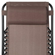Load image into Gallery viewer, Best Choice Products Set of 2 Adjustable Zero Gravity Lounge Chair Recliners for Patio, Pool w/ Cup Holders - Brown
