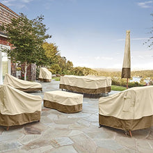 Load image into Gallery viewer, Classic Accessories Veranda Water-Resistant 128 Inch Rectangular/Oval Patio Table &amp; Chair Set Cover, Outdoor Table Cover

