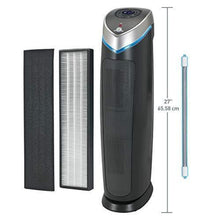 Load image into Gallery viewer, GermGuardian True HEPA Filter Air Purifier, UV Light Sanitizer, Eliminates Germs, Filters Allergies, Pets, Pollen, Smoke, Dust, Mold, Odors, Quiet 28 inch, 5-in-1 Air Purifier for Home, Charcoal Grey
