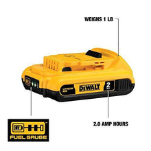 Load image into Gallery viewer, DEWALT 20V MAX Battery, Compact 2.0Ah Double Pack (DCB203-2), Yellow
