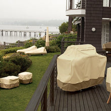 Load image into Gallery viewer, Classic Accessories 55-882-011501-RT Veranda Patio V-Shaped Sectional Sofa Cover, Large, Pebble/Bark/Earth, Patio Furniture Covers
