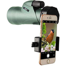 Load image into Gallery viewer, Gosky 12x55 High Definition Monocular Telescope and Quick Smartphone Holder - 2019 Newest Waterproof Monocular -BAK4 Prism for Wildlife Bird Watching Hunting Camping Travelling Wildlife Secenery
