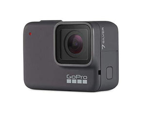 GoPro HERO7 Silver Waterproof Digital Action Camera with Touch Screen 4K HD Video 10MP Photos (Renewed)