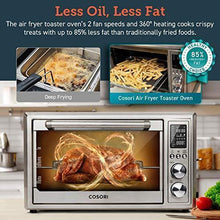 Load image into Gallery viewer, COSORI CO130-AO Air Fryer Toaster Oven Combo 12-in-1 Countertop Rotisserie &amp; Dehydrator for Chicken, Pizza, 100 Recipes &amp; 6 Accessories Included, 30L, Silver

