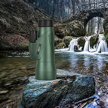 Load image into Gallery viewer, Gosky 12x55 High Definition Monocular Telescope and Quick Smartphone Holder - 2019 Newest Waterproof Monocular -BAK4 Prism for Wildlife Bird Watching Hunting Camping Travelling Wildlife Secenery
