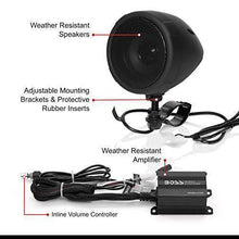 Load image into Gallery viewer, BOSS Audio Systems MCBK470B Motorcycle Bluetooth Speaker System - Class D Compact Amplifier, 3 Inch Weatherproof Speakers, Volume Control, Great for Use With ATVs and 12 Volt Vehicles
