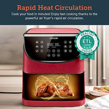 Load image into Gallery viewer, COSORI Air Fryer(100 Recipes, Rack &amp; 4 Skewers) Oilless Oven Cooker 13 Functions, Preheat &amp; Shake Reminder, LED Touch Screen, 3.7 QT, Digital-Burgundy Red
