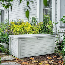 Load image into Gallery viewer, 165 Gallon Weather Resistant Resin Deck Storage Container Box Outdoor Patio Garden Furniture, White
