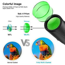 Load image into Gallery viewer, Monocular Telescope, 12x50 High Power HD Monocular for Bird Watching Adults with Smartphone Holder &amp; Tripod BAK4 Prism for Wildlife Hunting Camping Travelling Wildlife - 2020 Newest (1250, Black)
