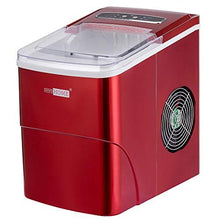 Load image into Gallery viewer, VIVOHOME Electric Portable Compact Countertop Automatic Ice Cube Maker Machine with Visible Window 26lbs/day Red
