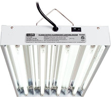 Load image into Gallery viewer, Hydrofarm Agrobrite FLT24 T5 Fluorescent, 2 Foot, 4 Tube Grow Light System, 2-Feet, White
