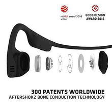 Load image into Gallery viewer, AFTERSHOKZ Titanium Bone Conduction Wireless Bluetooth Headphones, Black
