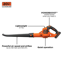 Load image into Gallery viewer, BLACK+DECKER 20V MAX* Cordless Sweeper with Power Boost (LSW321)

