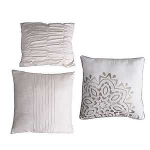 Amrapur Overseas 8-Piece Sophie Comforter Set, Queen, Sand