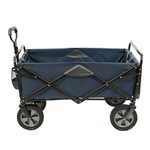 Load image into Gallery viewer, Mac Sports Collapsible Outdoor Utility Wagon with Folding Table and Drink Holders, Blue
