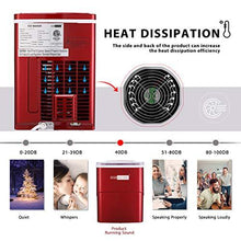 Load image into Gallery viewer, VIVOHOME Electric Portable Compact Countertop Automatic Ice Cube Maker Machine with Visible Window 26lbs/day Red
