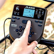 Load image into Gallery viewer, Alesis Drums Nitro Mesh Kit - Eight Piece All Mesh Electronic Drum Kit With Super Solid Aluminum Rack, 385 Sounds, 60 Play Along Tracks, Connection Cables, Drum Sticks &amp; Drum Key Included
