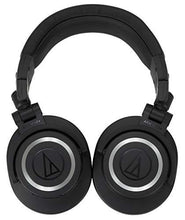 Load image into Gallery viewer, Audio-Technica ATHM50XBT Wireless Bluetooth Over-Ear Headphones, Black
