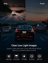 Load image into Gallery viewer, Dual Dash cam | VAVA Dual 1920x1080P FHD | Front and Rear dash camera | 2560x1440P Single Front| for cars with Wi-Fi | Night Vision | Parking Mode | G-sensor | WDR | Loop recording| Support 128GB Max
