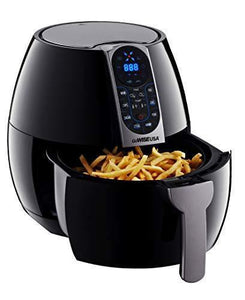 GoWISE USA 3.7-Quart Programmable Air Fryer with 8 Cook Presets, GW22638 - Black