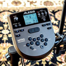 Load image into Gallery viewer, Alesis Drums Nitro Mesh Kit - Eight Piece All Mesh Electronic Drum Kit With Super Solid Aluminum Rack, 385 Sounds, 60 Play Along Tracks, Connection Cables, Drum Sticks &amp; Drum Key Included
