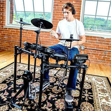 Load image into Gallery viewer, Alesis Drums Nitro Mesh Kit - Eight Piece All Mesh Electronic Drum Kit With Super Solid Aluminum Rack, 385 Sounds, 60 Play Along Tracks, Connection Cables, Drum Sticks &amp; Drum Key Included
