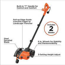 Load image into Gallery viewer, BLACK+DECKER 2-in-1 String Trimmer / Edger and Trencher, 12 -Amp (LE760FF)

