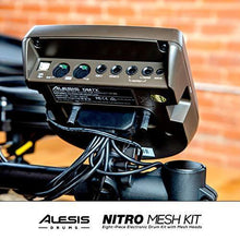 Load image into Gallery viewer, Alesis Drums Nitro Mesh Kit - Eight Piece All Mesh Electronic Drum Kit With Super Solid Aluminum Rack, 385 Sounds, 60 Play Along Tracks, Connection Cables, Drum Sticks &amp; Drum Key Included
