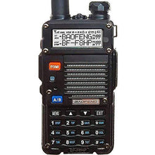 Load image into Gallery viewer, BAOFENG BF-F8HP (UV-5R 3rd Gen) 8-Watt Dual Band Two-Way Radio (136-174MHz VHF &amp; 400-520MHz UHF) Includes Full Kit with Large Battery
