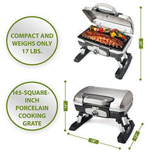 Load image into Gallery viewer, Cuisinart CGG-180TS Petit Gourmet Portable Tabletop Gas Grill, Stainless Steel
