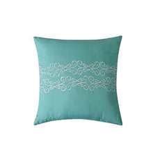 Load image into Gallery viewer, Carmela Home Studio 17 Downton 7-Piece Full/Queen Comforter Set, Aqua
