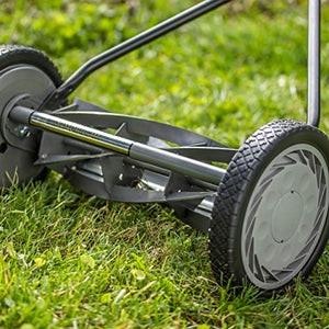 American Lawn Mower Company 1415-16 16-Inch 5-Blade Push Reel Lawn Mower, 16-Inch, 5-Blade, Gray