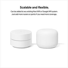 Load image into Gallery viewer, Google Nest Wifi -  AC2200 - Mesh WiFi System -  Wifi Router - 4400 Sq Ft Coverage - 2 pack

