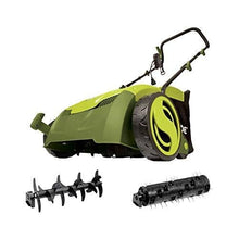 Load image into Gallery viewer, Sun Joe AJ801E 13 in. 12 Amp Electric Scarifier + Lawn Dethatcher w/Collection Bag, Green
