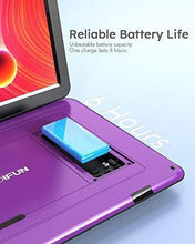 Load image into Gallery viewer, 17.5&quot; Portable DVD Player with 15.6&quot; Large HD Screen, 6 Hours Rechargeable Battery, Support USB/SD Card/Sync TV and Multiple Disc Formats, High Volume Speaker, Purple
