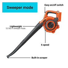Load image into Gallery viewer, BLACK+DECKER 40V MAX* Cordless Hard-Surface Sweeper with POWERCOMMAND (LSW36)
