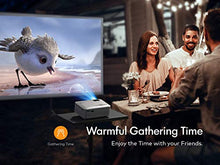 Load image into Gallery viewer, APEMAN Mini Projector, 1080P Supported, 200&#39;&#39; Max Display 60000 Hrs Lamp Life Portable Video Projector, Compatible with HDMI, PS4, TV Stick, VGA, TF, AV, USB Drive, Carry Bag and 100&#39;&#39; Screen Included
