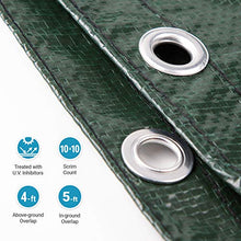 Load image into Gallery viewer, Blue Wave BWC808 12-Year 24-ft Round Above Ground Pool Winter Cover, FEET, Forest Green
