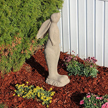 Load image into Gallery viewer, EMSCO Group Whimsical Rabbit Statue – Natural Sandstone Appearance – Made of Resin – Lightweight – 29” Height
