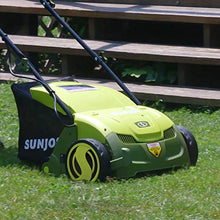 Load image into Gallery viewer, Sun Joe AJ801E 13 in. 12 Amp Electric Scarifier + Lawn Dethatcher w/Collection Bag, Green
