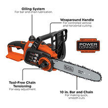 Load image into Gallery viewer, BLACK+DECKER 20V MAX* Cordless Chainsaw Kit, 10-Inch (LCS1020)
