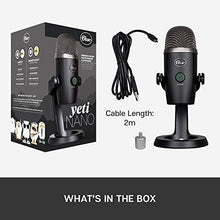 Load image into Gallery viewer, Blue Yeti Nano Premium USB Mic for Recording and Streaming - Blackout
