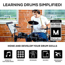 Load image into Gallery viewer, Alesis Drums Nitro Mesh Kit - Eight Piece All Mesh Electronic Drum Kit With Super Solid Aluminum Rack, 385 Sounds, 60 Play Along Tracks, Connection Cables, Drum Sticks &amp; Drum Key Included
