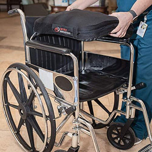Air Seat Innovations Seat Cushion: Office Chair, Wheelchair, Car or Truck Driver Seat Pad - Lower Back, Coccyx and Sciatica Pain Relief, 18” x 16”