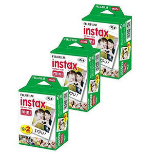Fujifilm INSTAX Mini 90 Neo Classic Instant Camera (Black) + Fujifilm Instax Mini Instant Film (60 Exposures) + Camera Case – Deluxe Accessory Bundle