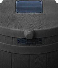 Load image into Gallery viewer, Good Ideas Rain Wizard 50 Gallon Plastic Outdoor Home Rain Barrel Water Storage Collector with Brass Spigot and Flat Back Design, Black
