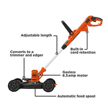 Load image into Gallery viewer, BLACK+DECKER Electric Lawn Mower, String Trimmer, Edger, 3-in-1, Corded (BESTA512CM)
