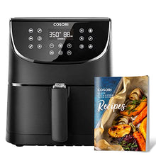 Load image into Gallery viewer, COSORI Air Fryer Oven Combo 5.8QT Max Xl Large Cooker (Cookbook with 100 Recipes), One-Touch Screen with 11 Precise Presets and Shake Reminder, Nonstick and Dishwasher-Safe Square Design Basket, Black
