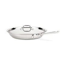 Load image into Gallery viewer, All-Clad D3 Stainless Cookware, 12-Inch Fry Pan with Lid, Tri-Ply Stainless Steel, Professional Grade, Silver, Model: 41126
